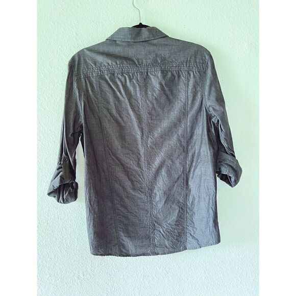 INC Button Down Dark Grey Dress Shirt - Picture 3 of 5